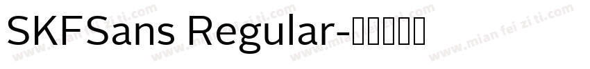 SKFSans Regular字体转换